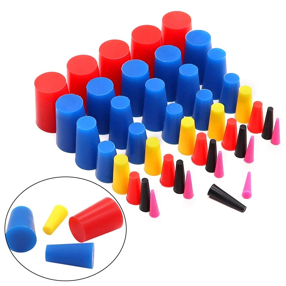 40 Pcs Tapered Silicone Rubber Kit for Painting and Plating