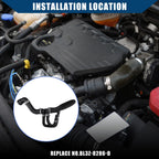 Radiator Coolant Hose for Ford F-150 6.2L V8 (2011–2014) Rubber Black