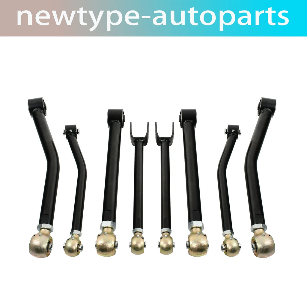 Set of 8 Adjustable 0-6" Lift Control Arms for Jeep Wrangler JK (2007–2018)