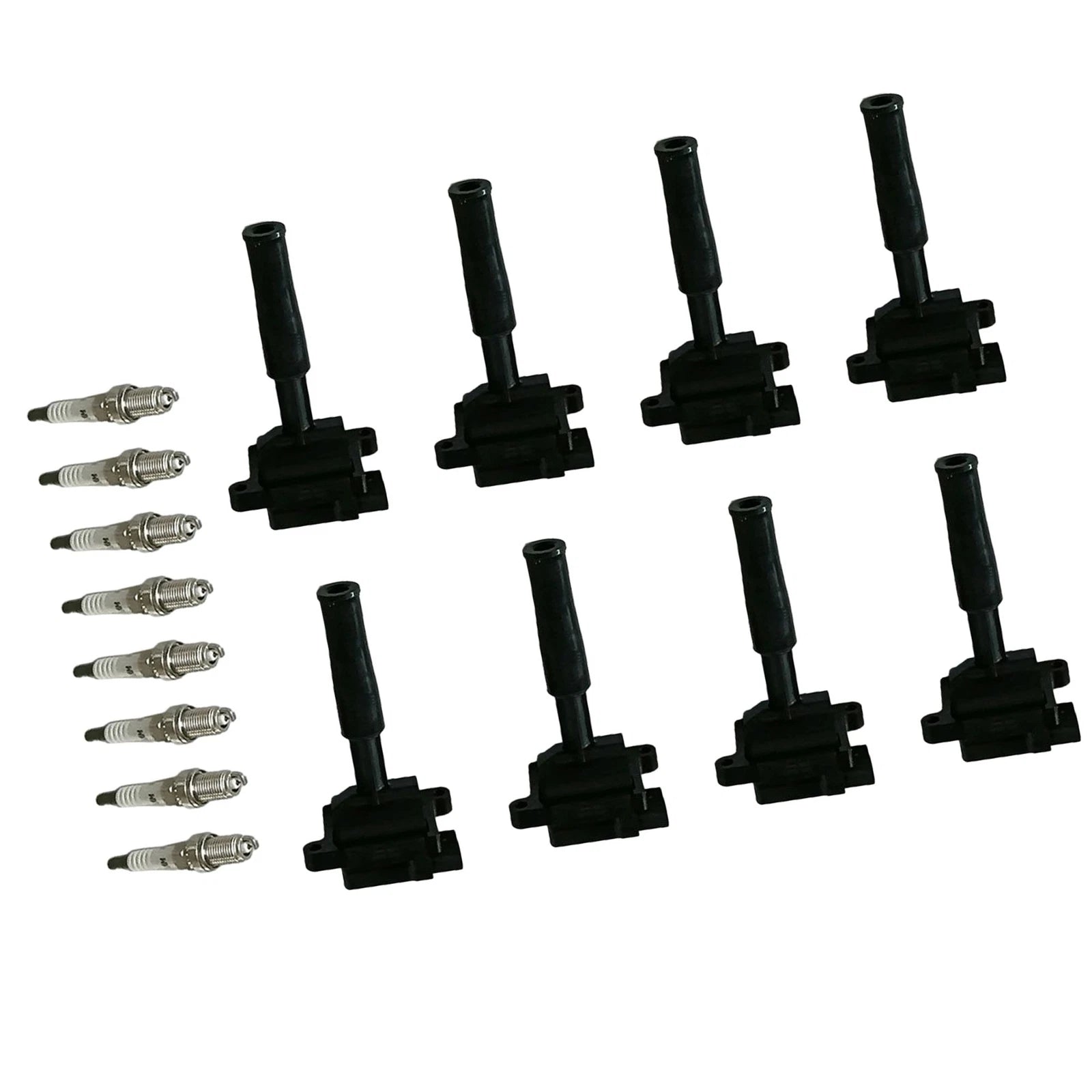 Set of 8 Ignition Coils & Spark Plugs for Jaguar XJ8 XK8 XJR XKR (1998–2009)