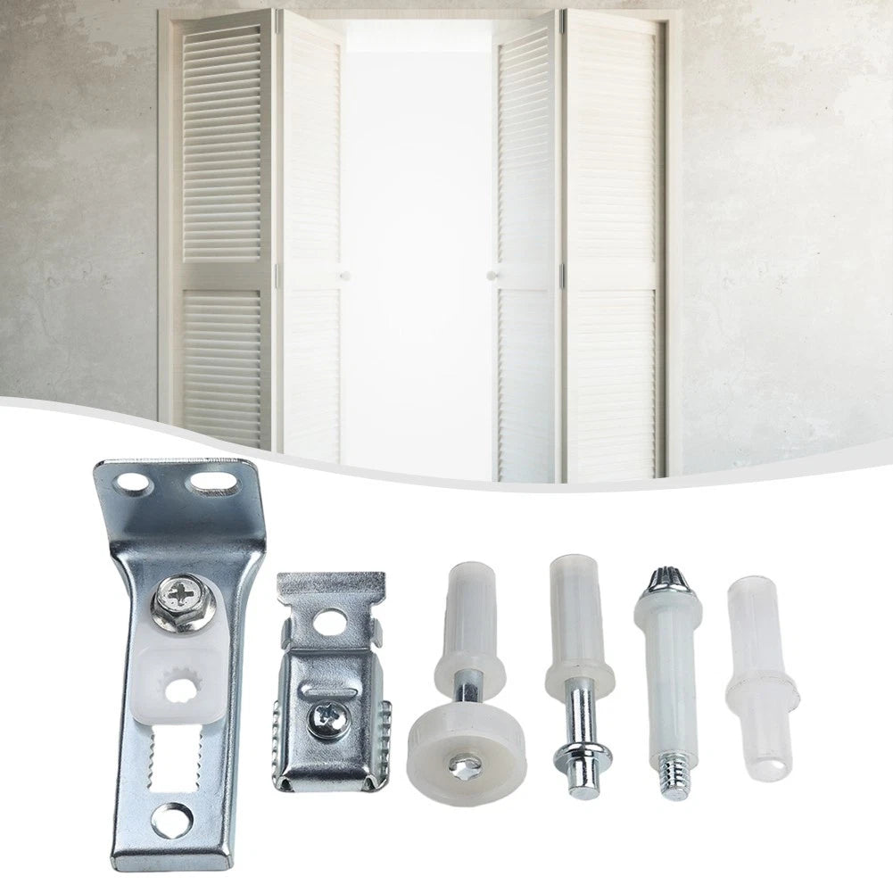 Set of 6 Bi-Fold Door Hardware Repair Kit for 1 Inch to 1-3/8 Inch Thick Doors