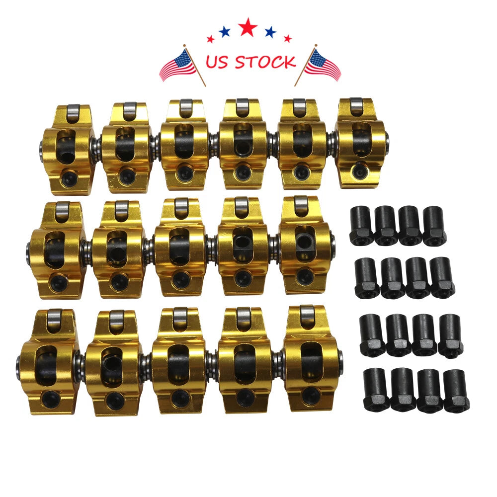 Set of 16 Roller Rocker Arms for Ford SB 289 302 351 (1962–1997)