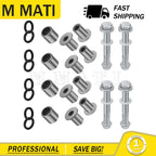 Front A-Arm Bushing Bearing Seal Kit w/ Bolt Nut for Kawasaki KFX400 (2003–2006)