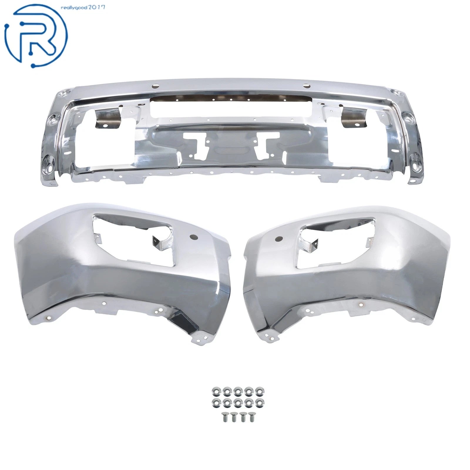 Split Steel Front Bumper for GMC Sierra 2500/3500 HD (2015-2019)