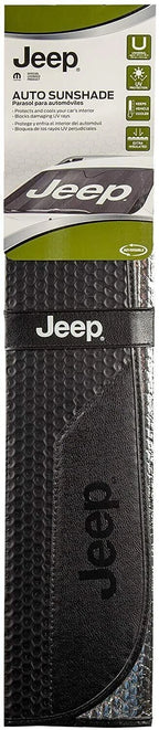 Jeep Logo Matte Black Windshield Sunshade for Jeep (2010–2023)