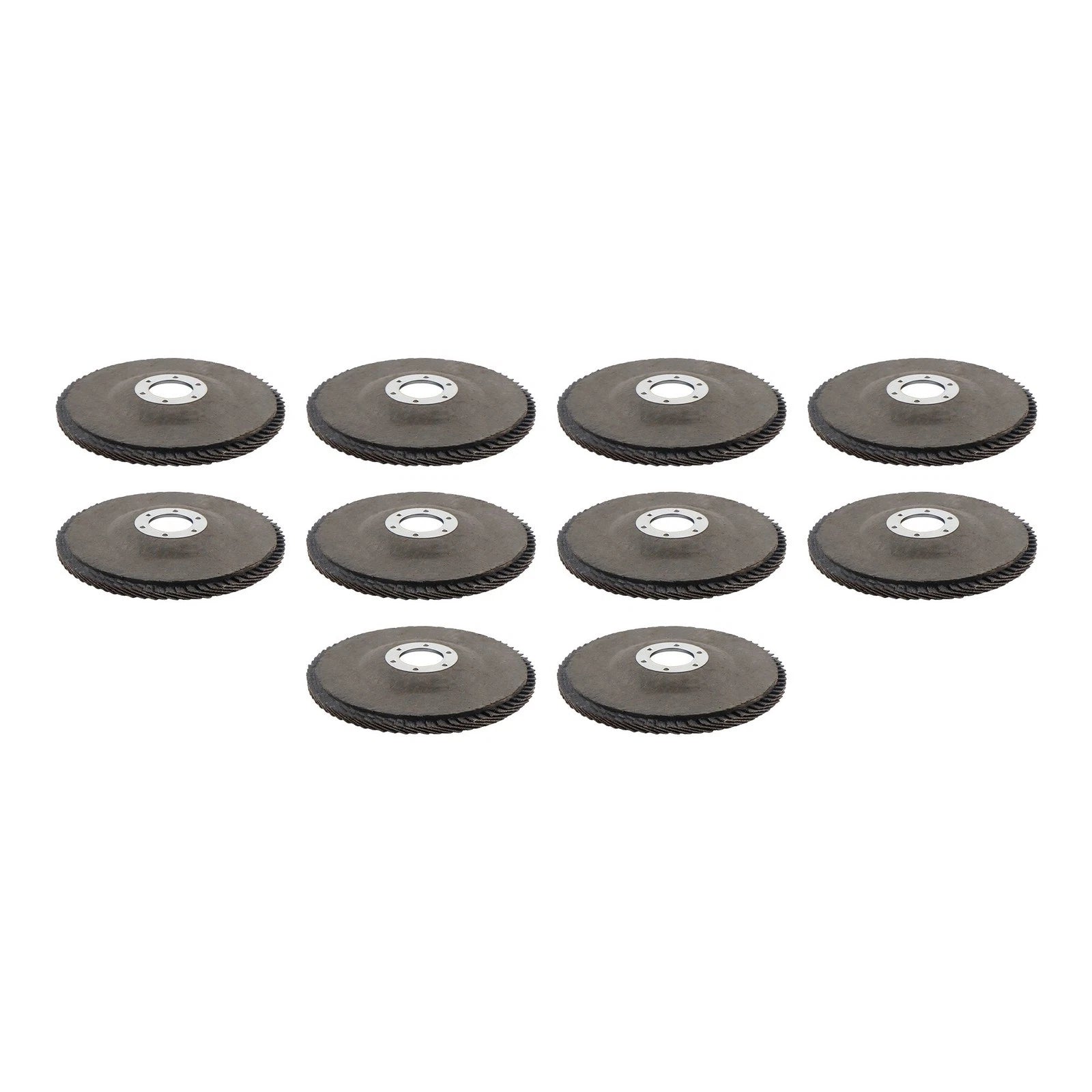 10 Pack Flap Discs 4-1/2" x 7/8" 80 Grit for Grinding