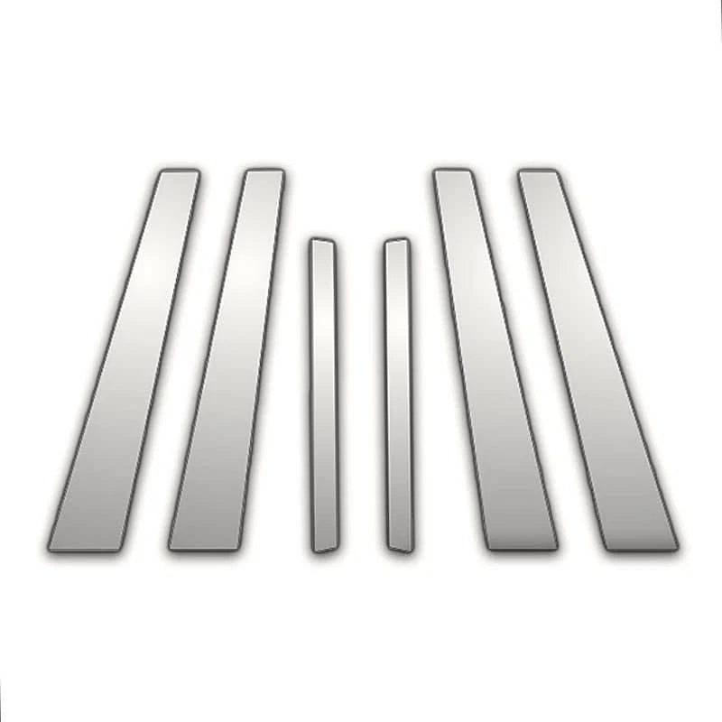 6Pc Chrome Pillar Post Covers Replacement for BMW 3 Series (1998–2006)