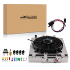 2 Row Aluminum Cooling Radiator Shroud Fan for Honda Del Sol (1993–1997) CC1290