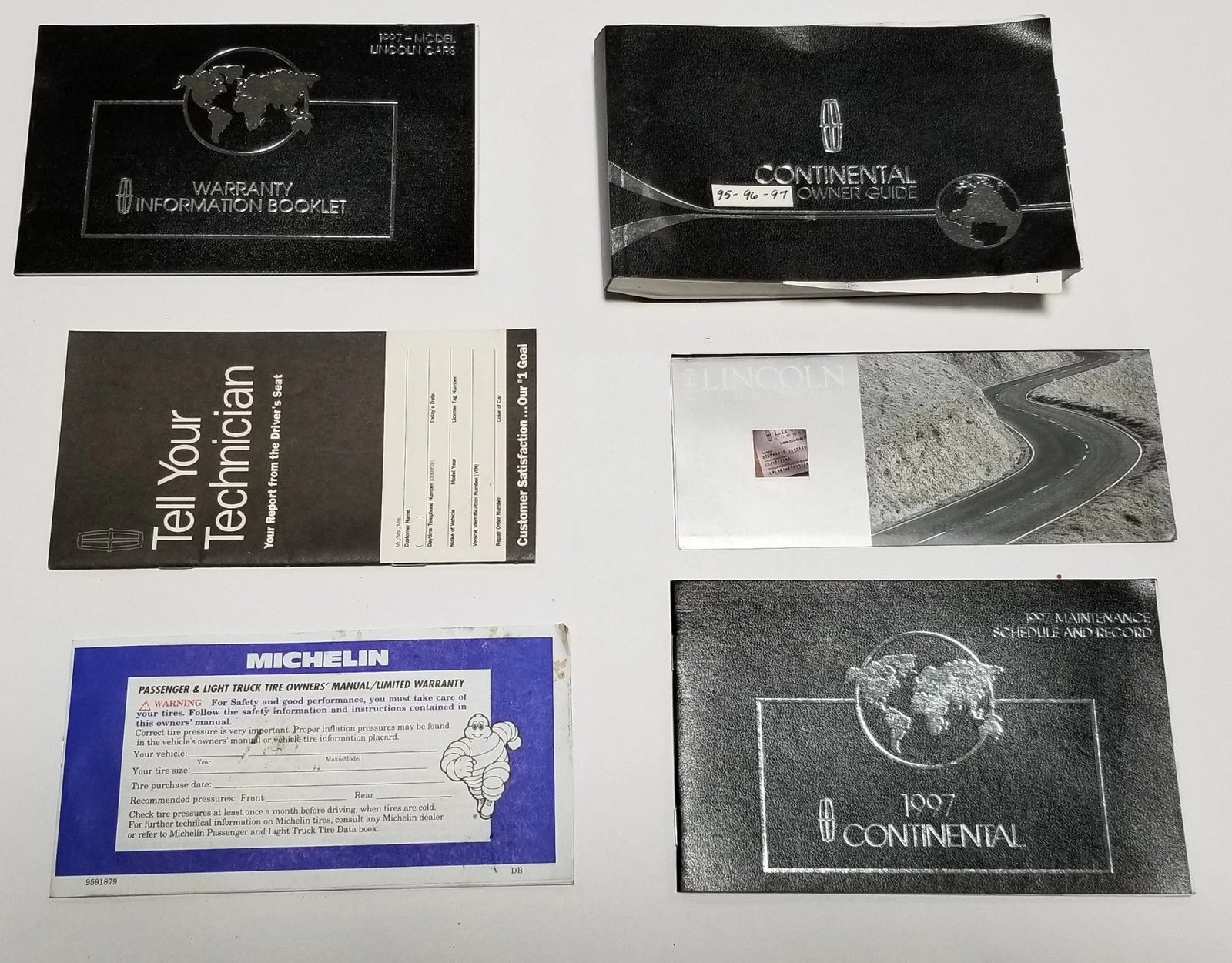 Owners Manual Set for Lincoln Continental (1997)