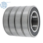 Set of 4 6210-2RS 50mm Inner Dia Deep Groove Ball Bearings