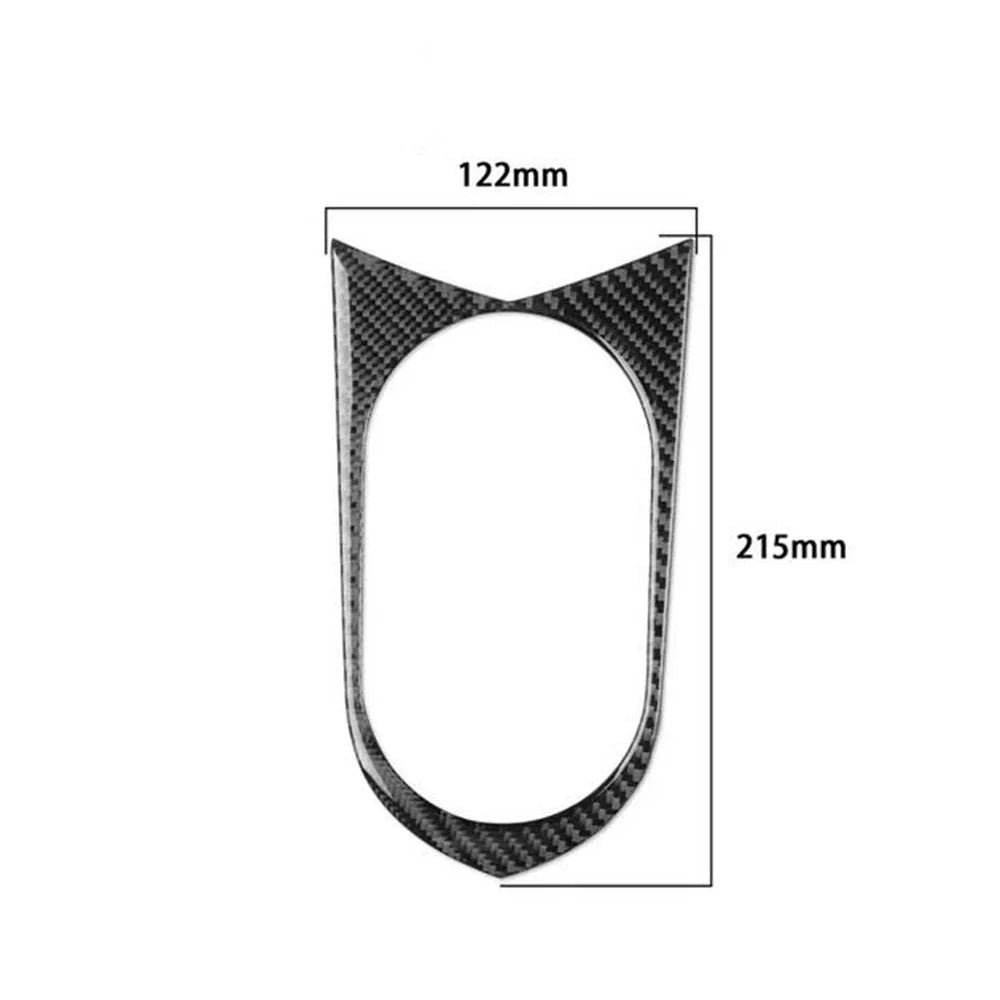 Carbon Fiber Interior Center Console Cup Holder Cover Trim for Cadillac ATS (2013-2019)