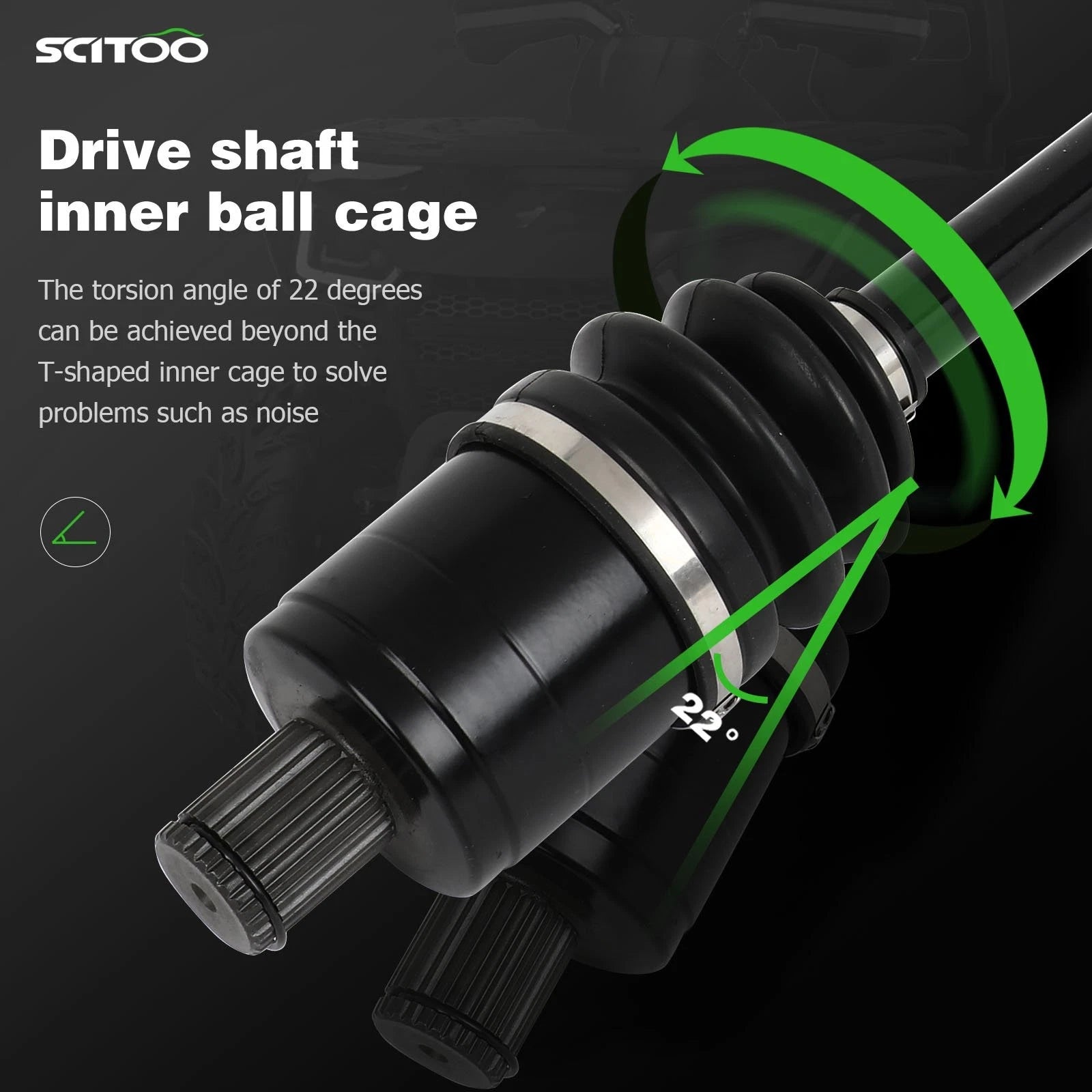 1 PC CV Axle for Polaris Ranger Crew XP 900 (2017–2018)