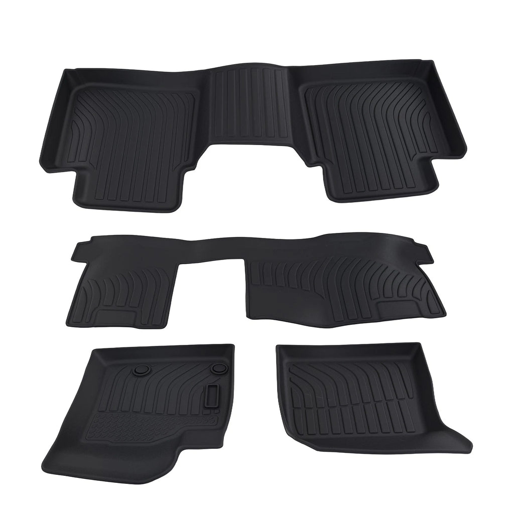 Set of 4 Black Anti-Slip Floor Mats for Mitsubishi Outlander (2022–2025) TPE Waterproof