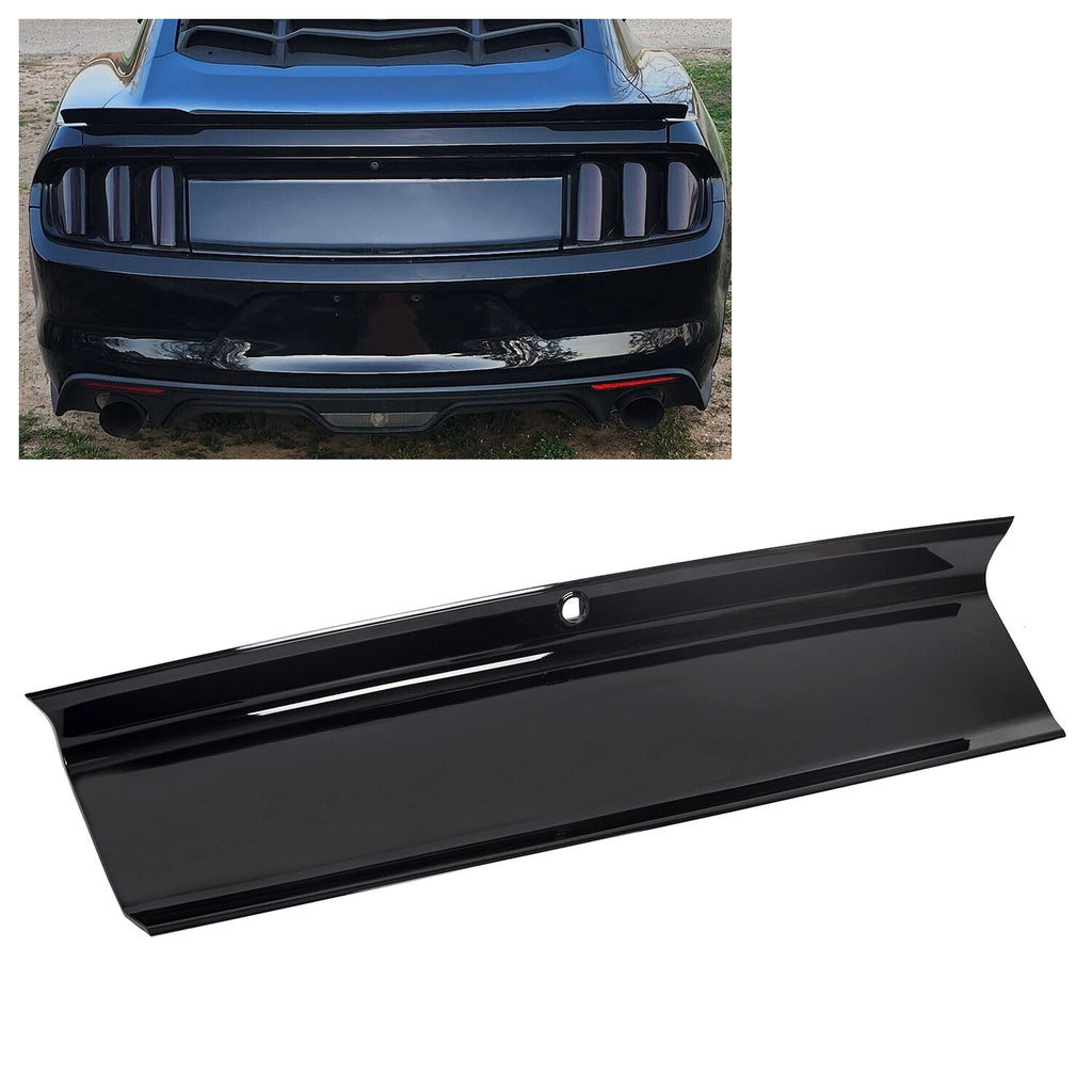 Glossy Black Trunk Panel Trim Cover for Ford Mustang GT (2015–2023)