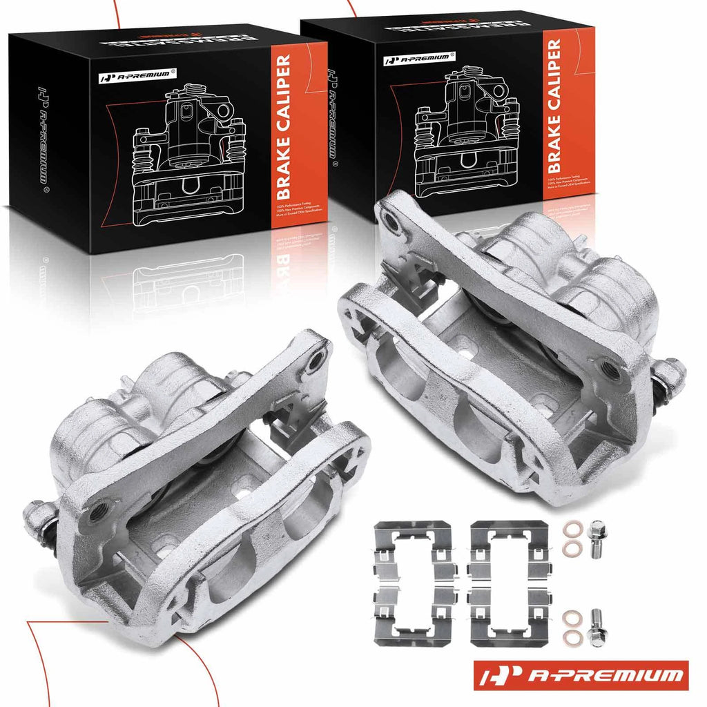 Pair Front Brake Calipers for Subaru Impreza Legacy (2002–2016)