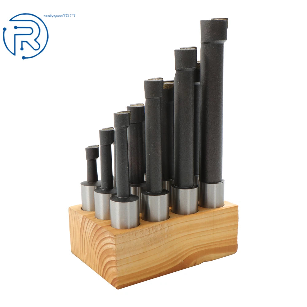 Set of 12 Carbide Tip Boring Bars for AXA #4 Holder (12" Swing)