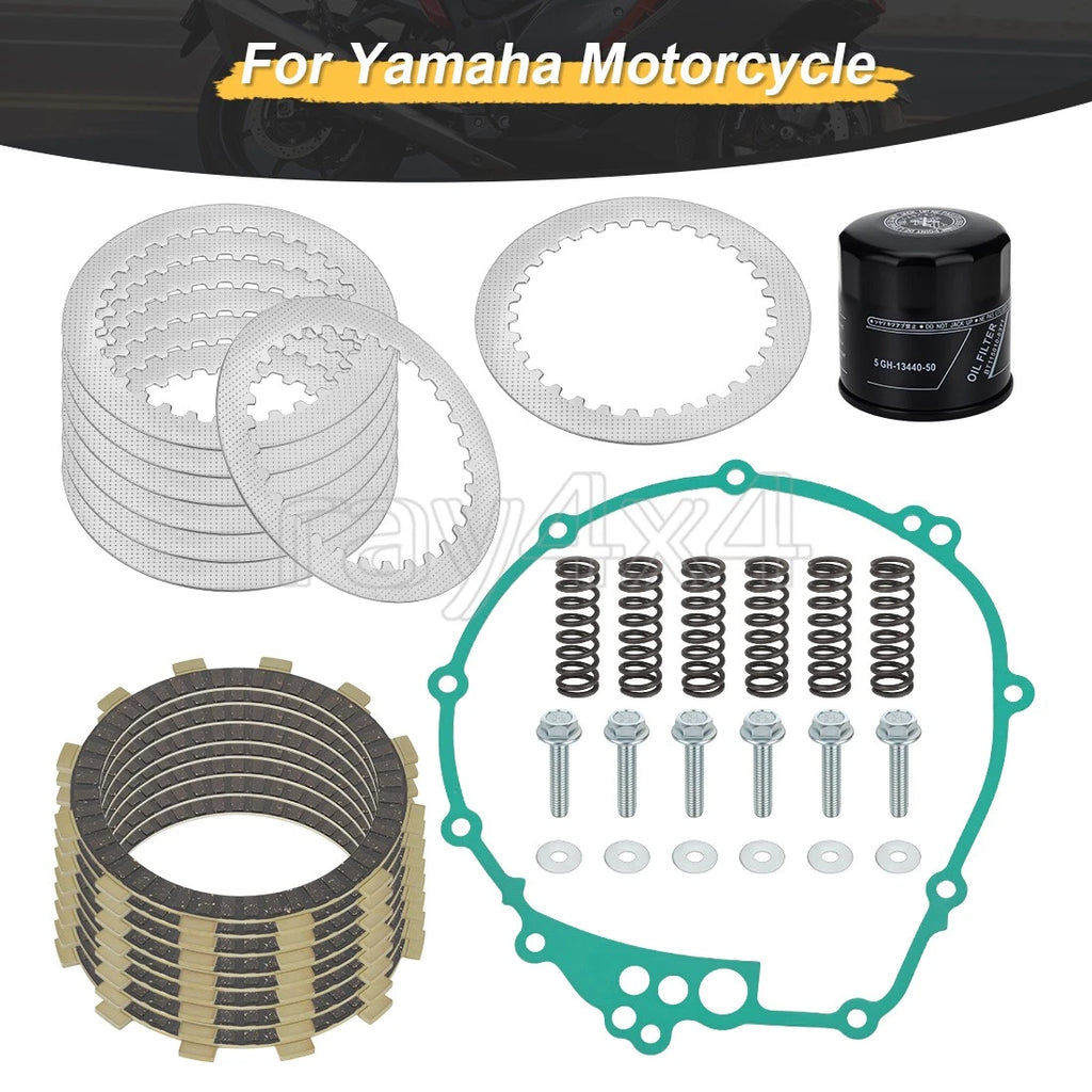 Clutch Friction & Steel Plate Gasket Kit for Yamaha FZ6 FZS600 (2004–2009)