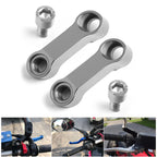 Pair of ALU Motorcycle Mirror Extenders for Honda (10mm)