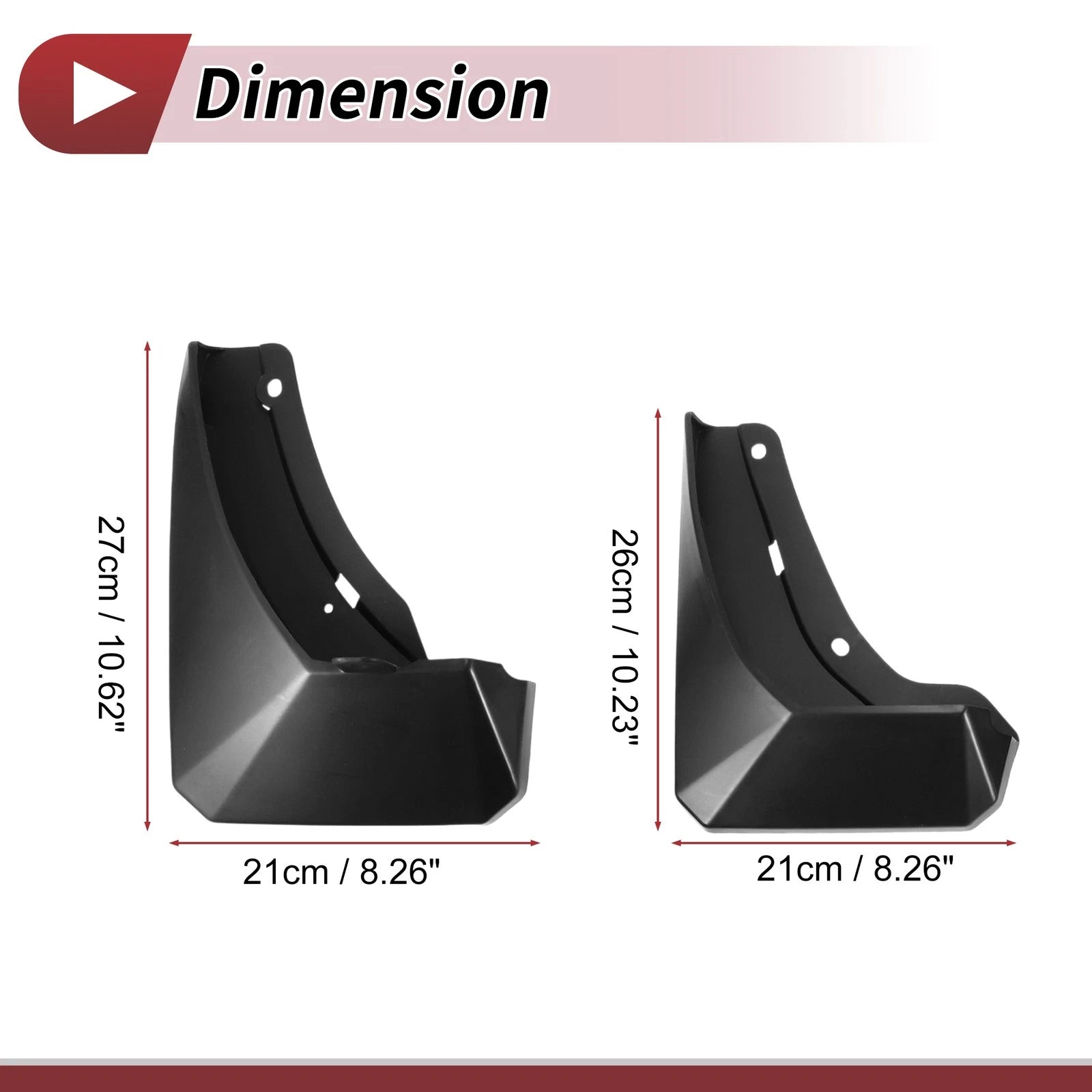 Set of 2 Mud Flaps Splash Guards for Hyundai IX45 (2024)