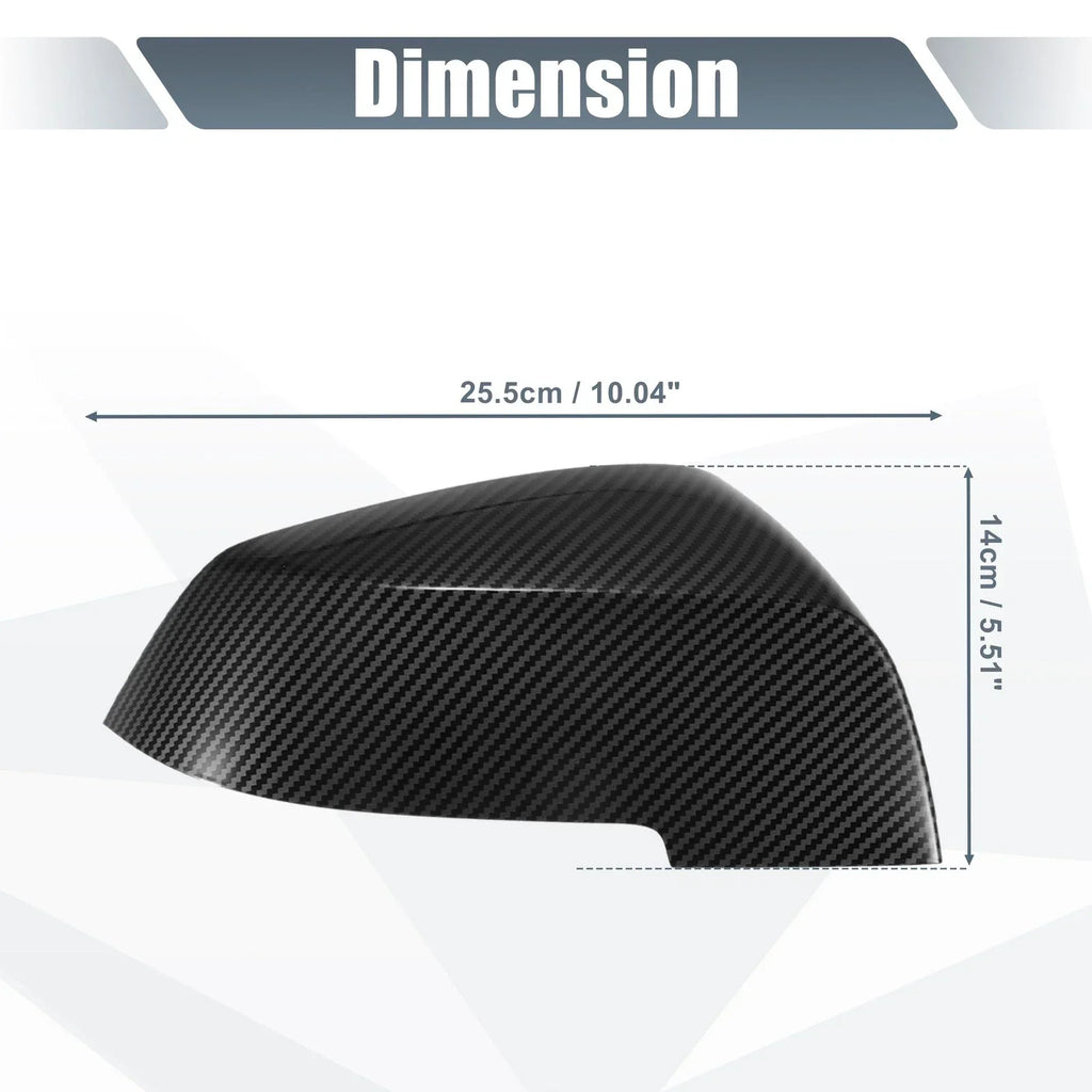 Pair Rearview Mirror Cover Cap Carbon Fiber Pattern for BMW 330i 320i 220i