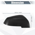 Pair Rearview Mirror Cover Cap Carbon Fiber Pattern for BMW 330i 320i 220i
