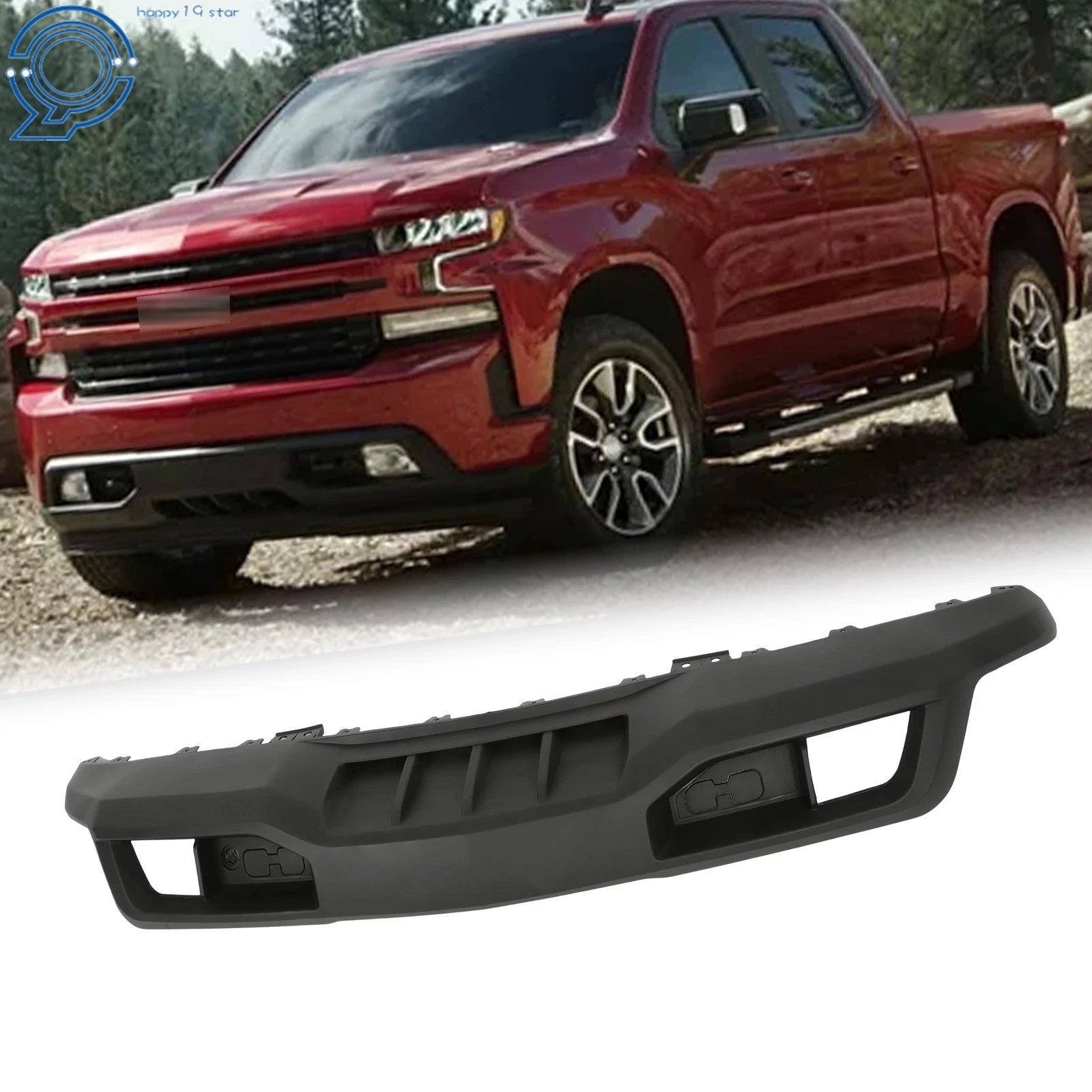 Front Lower Bumper Cover for Chevrolet Silverado 1500 (2019–2021)