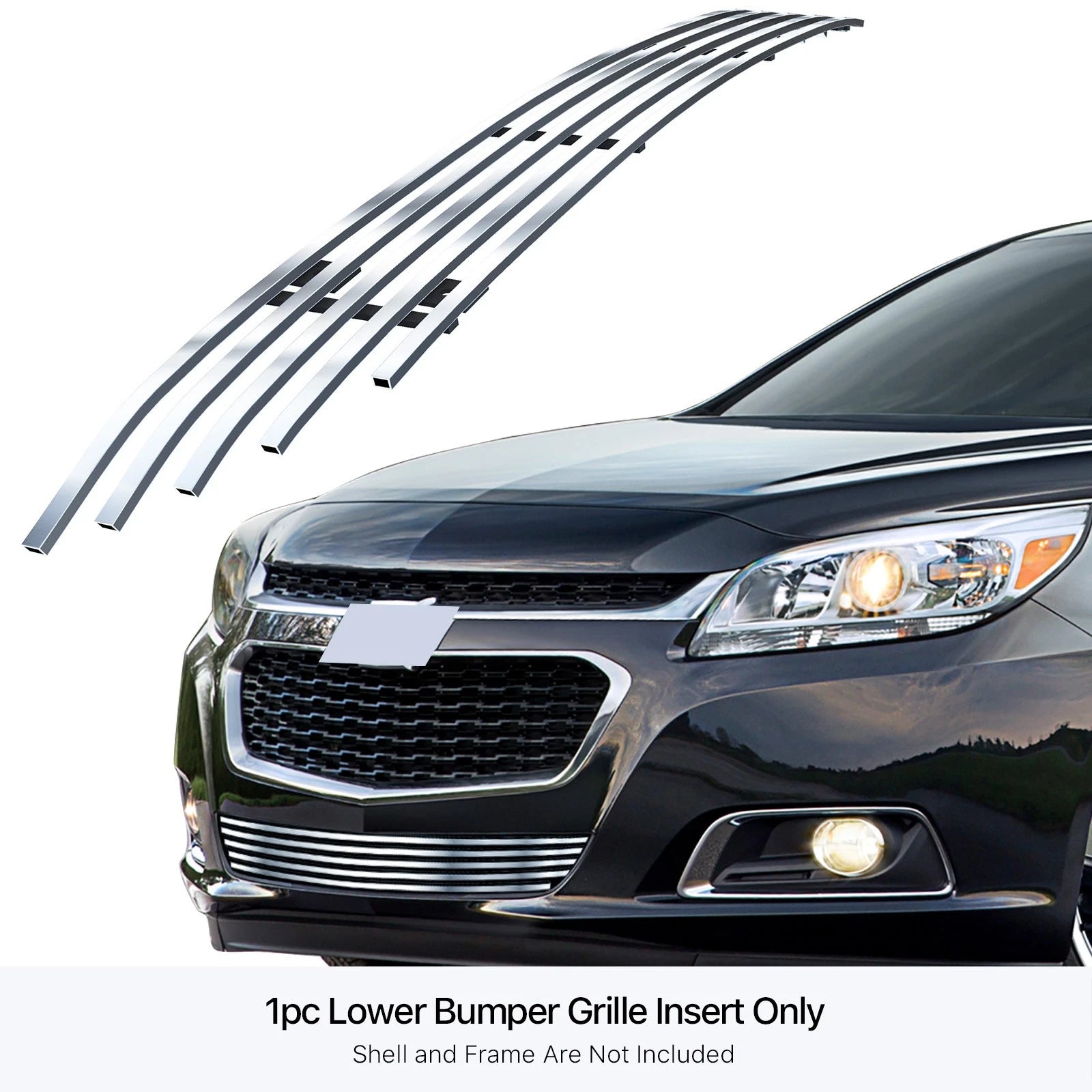 Stainless Chrome Billet Grille Insert for Chevy Malibu (2014-2015)