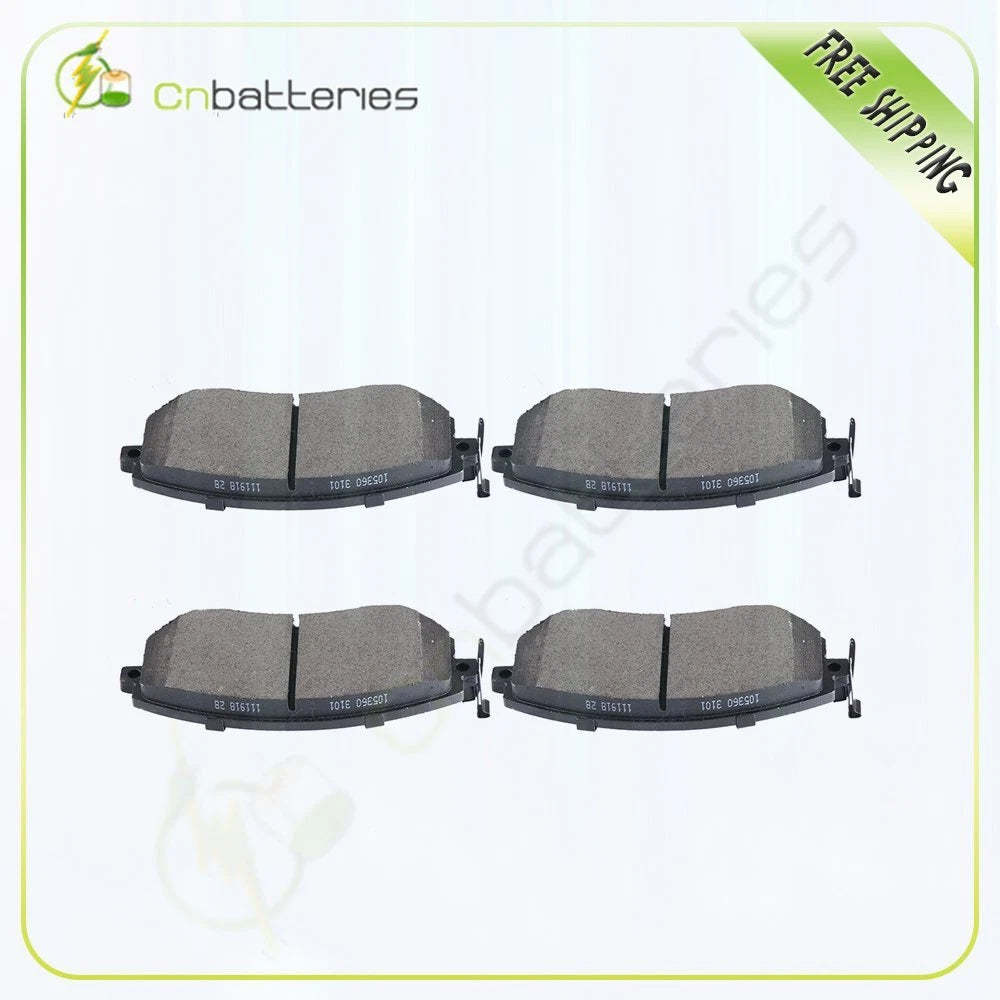 4X Front Low Dust Metallic Brake Pads for Subaru Forester (2014–2018)