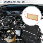 Car Engine Air Filter No. 13718626739 for BMW X5 2.0L (2016–2018)