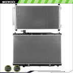 Radiator and A/C Condenser Kit for Honda CR-V (2010–2011) 2.4L L4