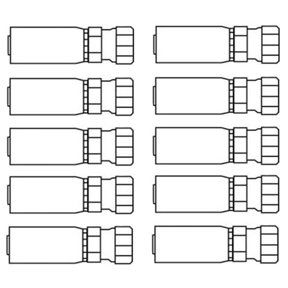 10 Pack Universal Female Straight Hydraulic Couplings FJX-08-12