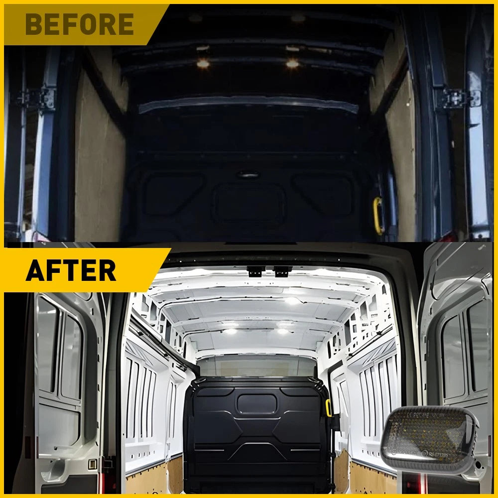 2X LED Roof Dome Light for Ford Transit Connect (2014–2023)