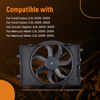 Cooling Fan for Ford Fusion, Lincoln Zephyr, Mercury (2006–2009) 621-041, 76153
