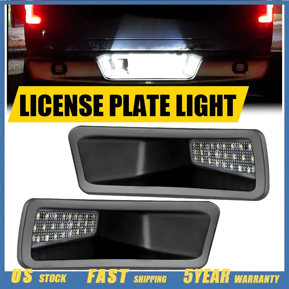 2X LED License Plate Light Kit for RAM 1500 (2019–Present)