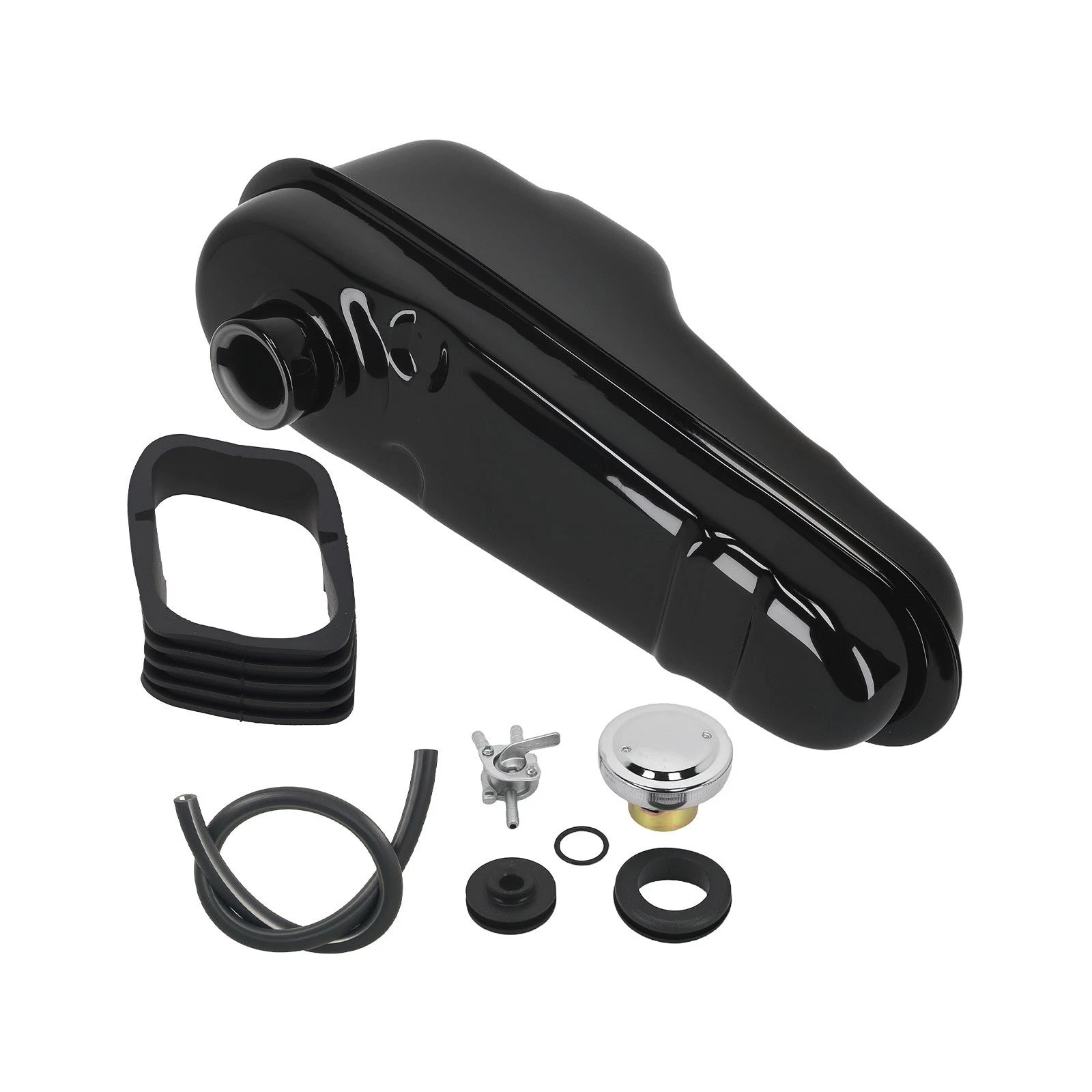 Black Gas Tank with Cap for Honda CT70 (1977–1982)