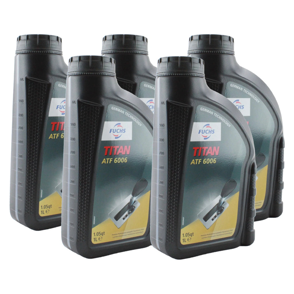 Set of 5 Fuchs TITAN ATF 6006 Auto Transmission Fluid for Audi BMW Jaguar