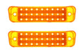 LED Turn Signal Parking Lights Amber Lens Pair for 1967 Chevy Impala (Front)