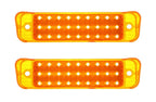 LED Turn Signal Parking Lights Amber Lens Pair for 1967 Chevy Impala (Front)
