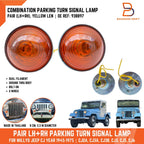 Yellow Lens Turn Signal Parking Light Lamp for Willys Jeep CJ (1945-1975)