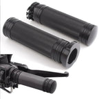 CNC Black Hand Grips for Harley Davidson Touring Sportster Dyna