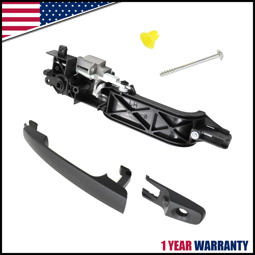 Exterior LH Driver Side Door Handle & Bracket for Ford Focus (2008–2011)