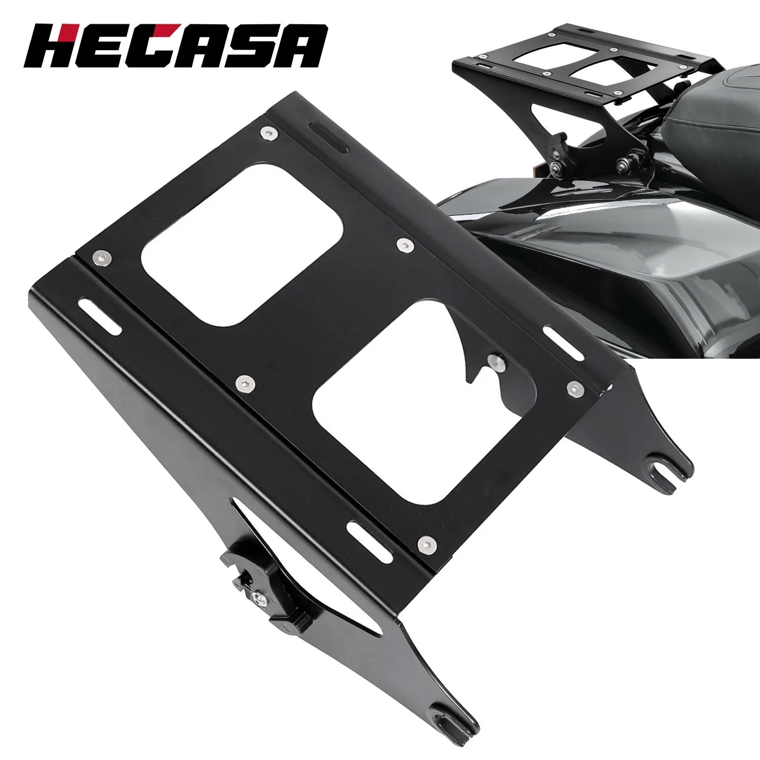 Detachable Pack Mount Rack Bracket for Harley Touring FL (2014–2026)
