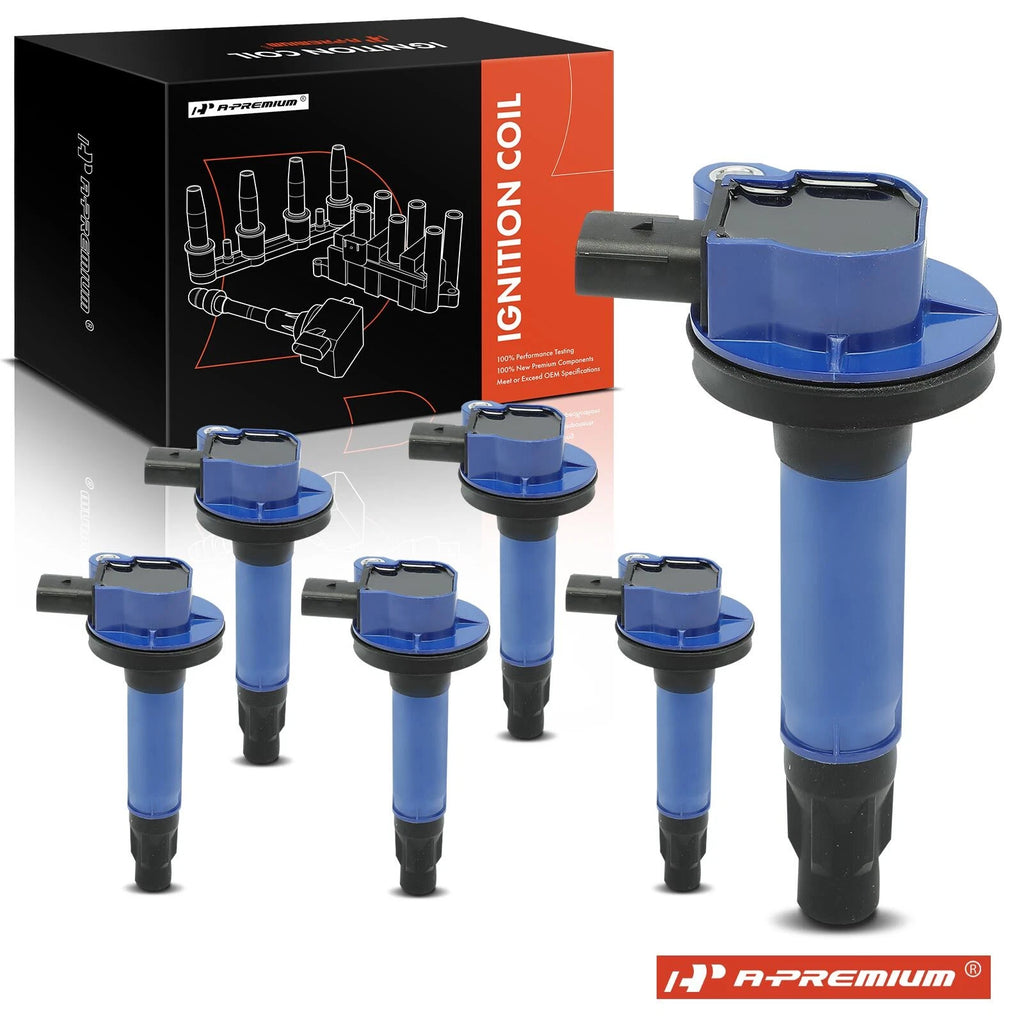 6X Blue Ignition Coil for Ford F-150 Explorer Fusion Mazda 6 (2011–2017)