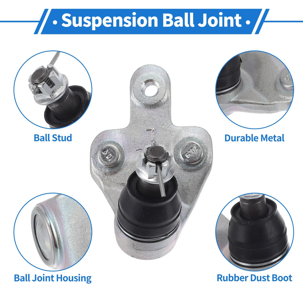 2X Front Lower Ball Joints for Toyota Sienna (2011–2020) No. 4334049015/4333009800