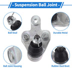 2X Front Lower Ball Joints for Toyota Sienna (2011–2020) No. 4334049015/4333009800