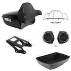 Trunk Backrest Speakers Mount Rack for Harley Touring Glide (2014–2023)