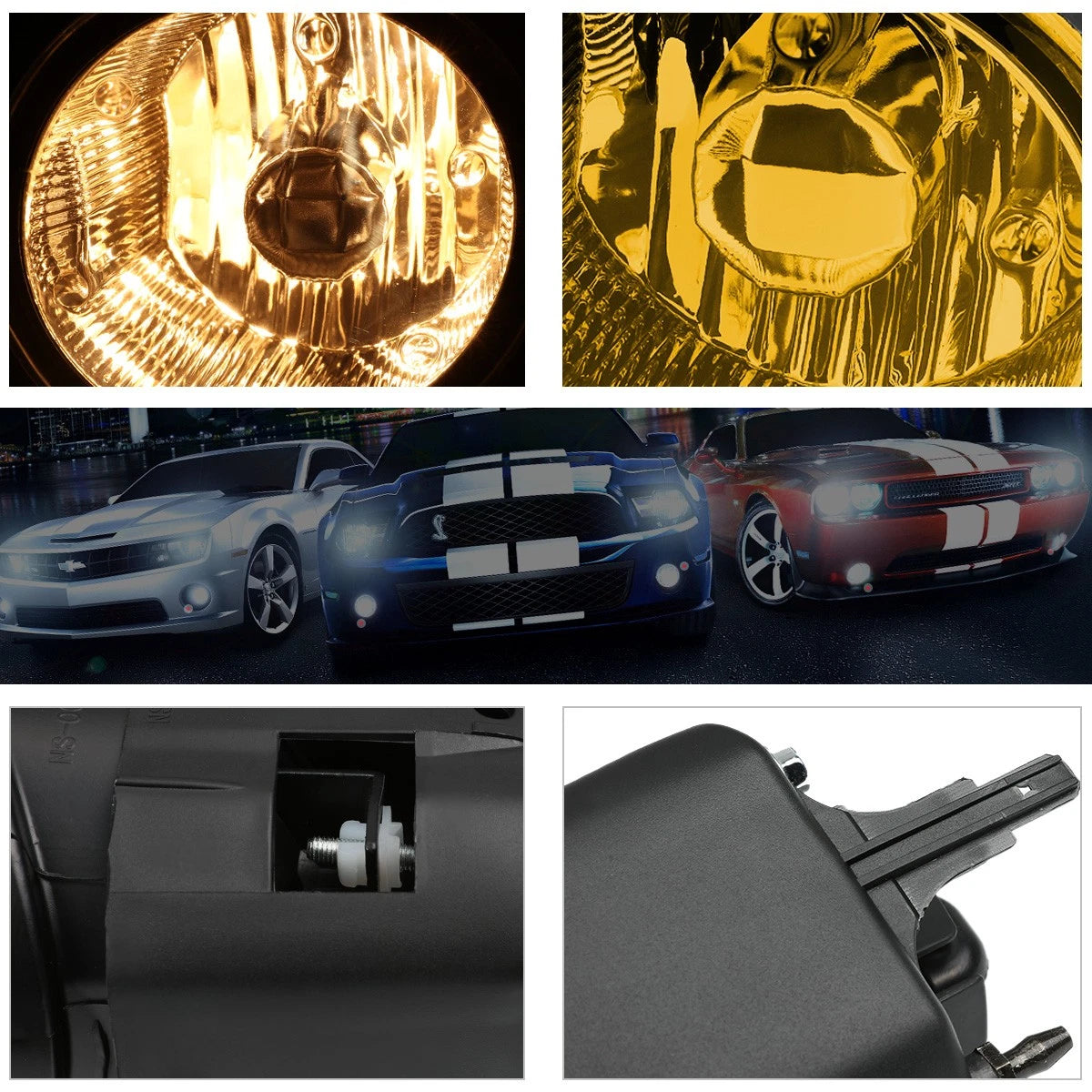 Amber Lens Fog Light Lamp + Switch for Nissan Frontier/Sentra (2001–2004)