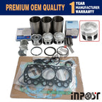 Engine Overhaul Rebuild Repair Kit for Mitsubishi L3E-61SDH (L3E)