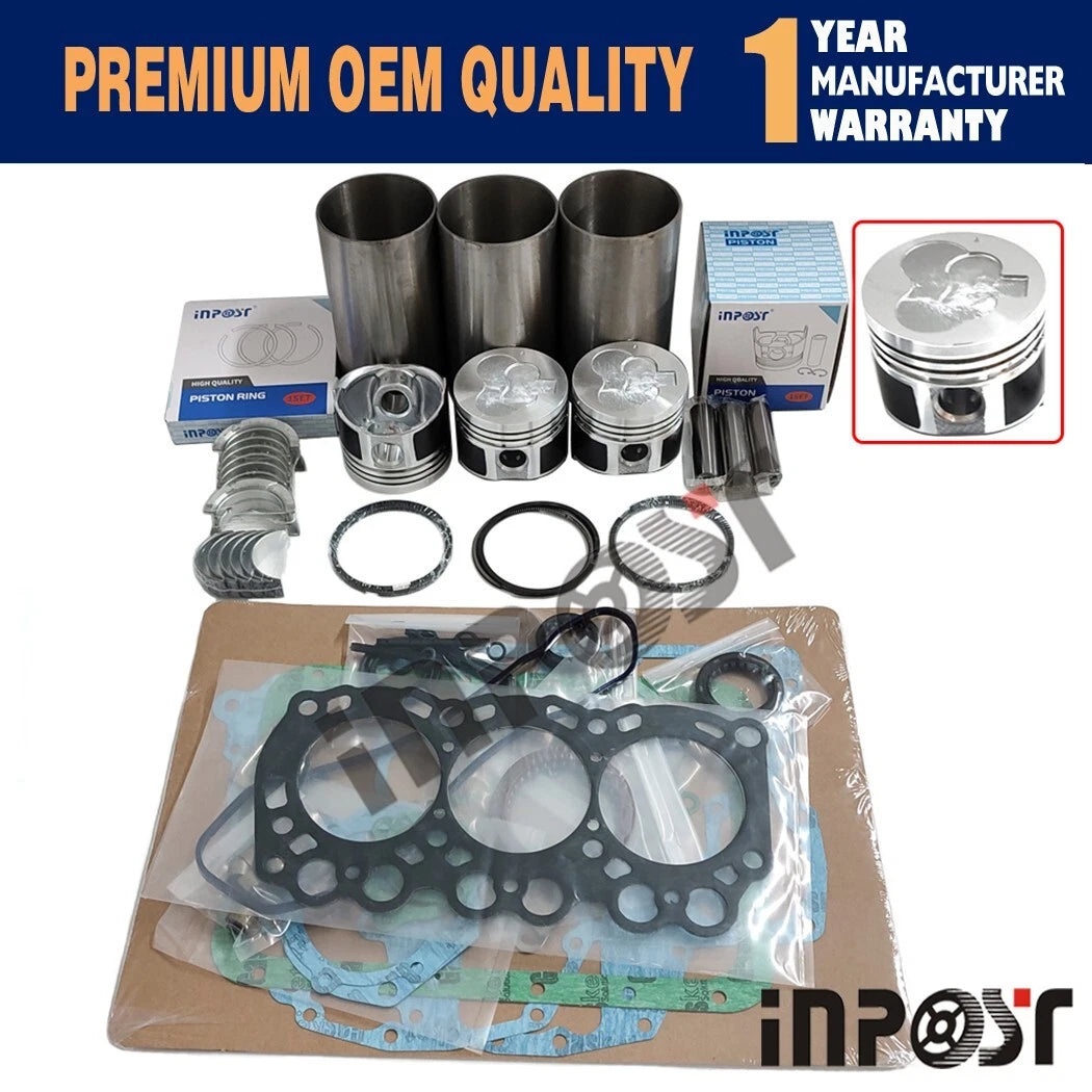 Engine Overhaul Rebuild Repair Kit for Mitsubishi L3E-61SDH (L3E)