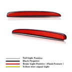Red LED Signal Tail Lights for Honda Civic Type R Hatchback (2017–2022)